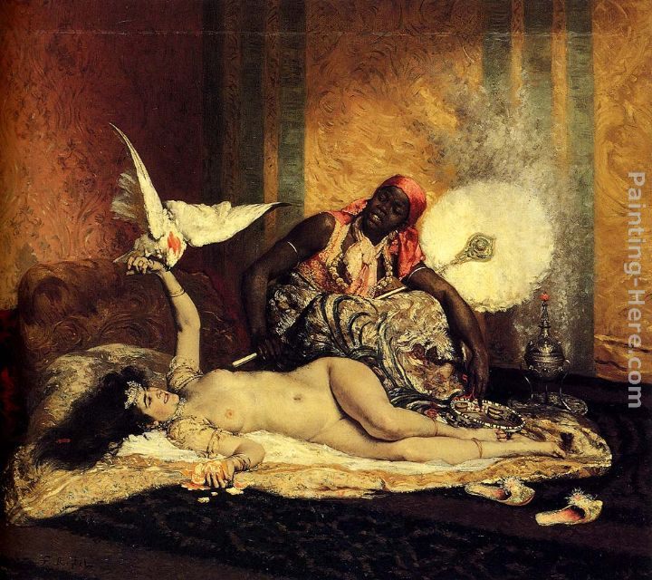 Ferdinand Roybet Odalisque (La Sultane)